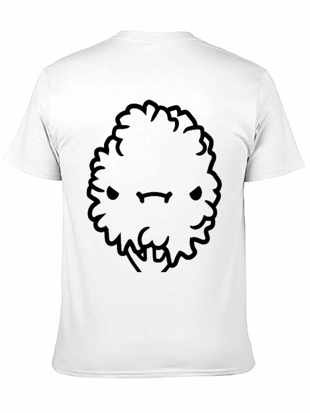 Mens Black Cartoon Bush Character T-Shirt