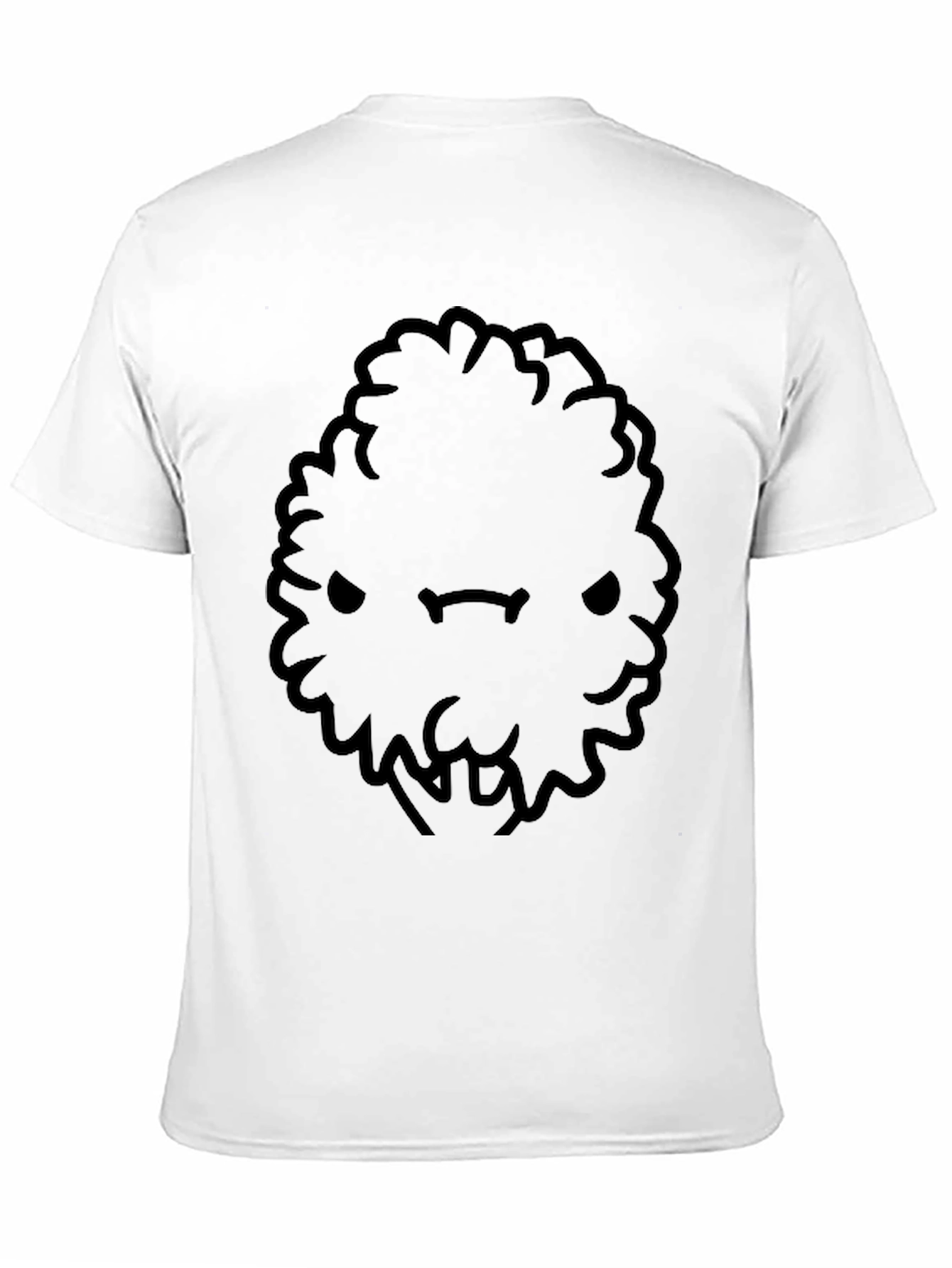 Mens Black Cartoon Bush Character T-Shirt