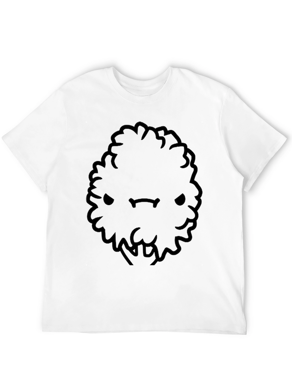 Mens Black Cartoon Bush Character T-Shirt