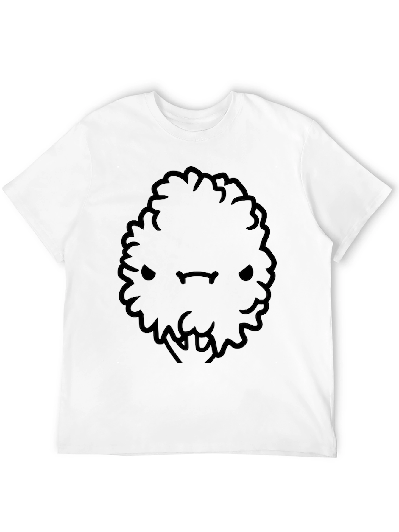 Mens Black Cartoon Bush Character T-Shirt