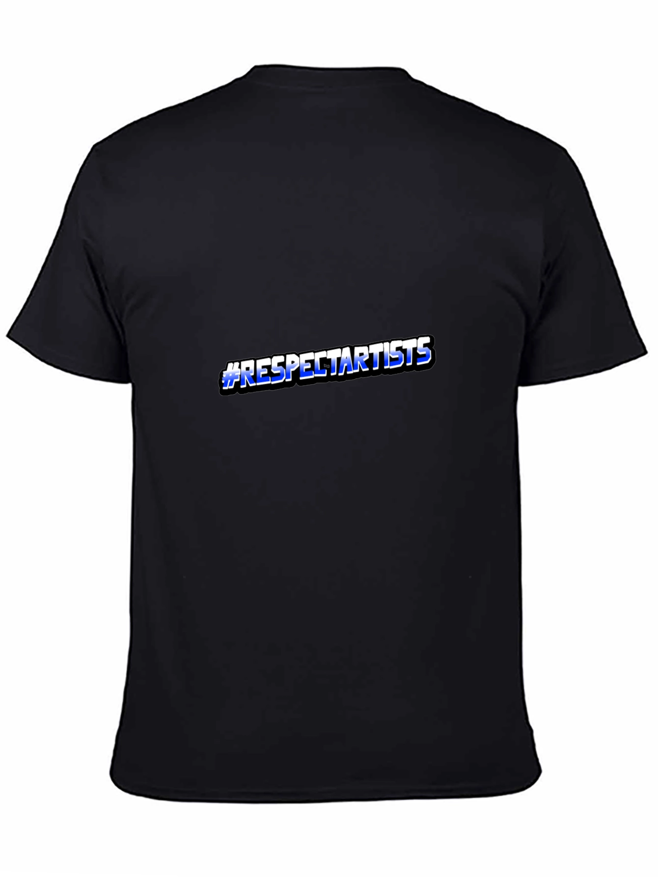 #RespectArtists Black Crew Neck Short Sleeve T-Shirt