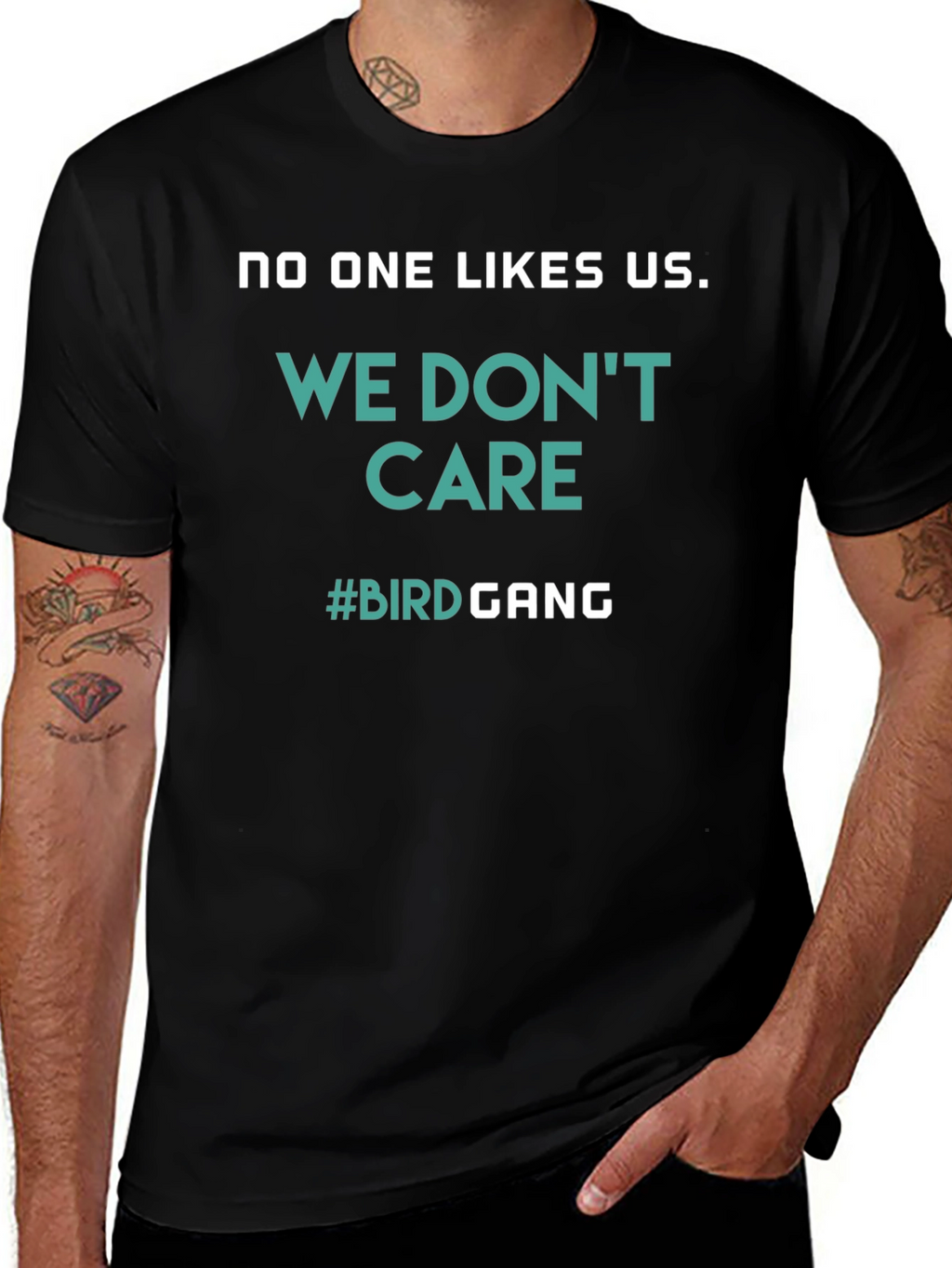 Bird Gang Graphic Tee - Black T-Shirt