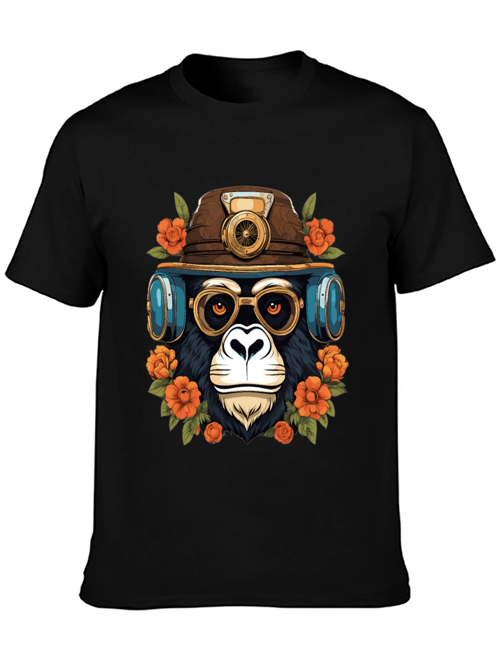 Steampunk Monkey Graphic Tee