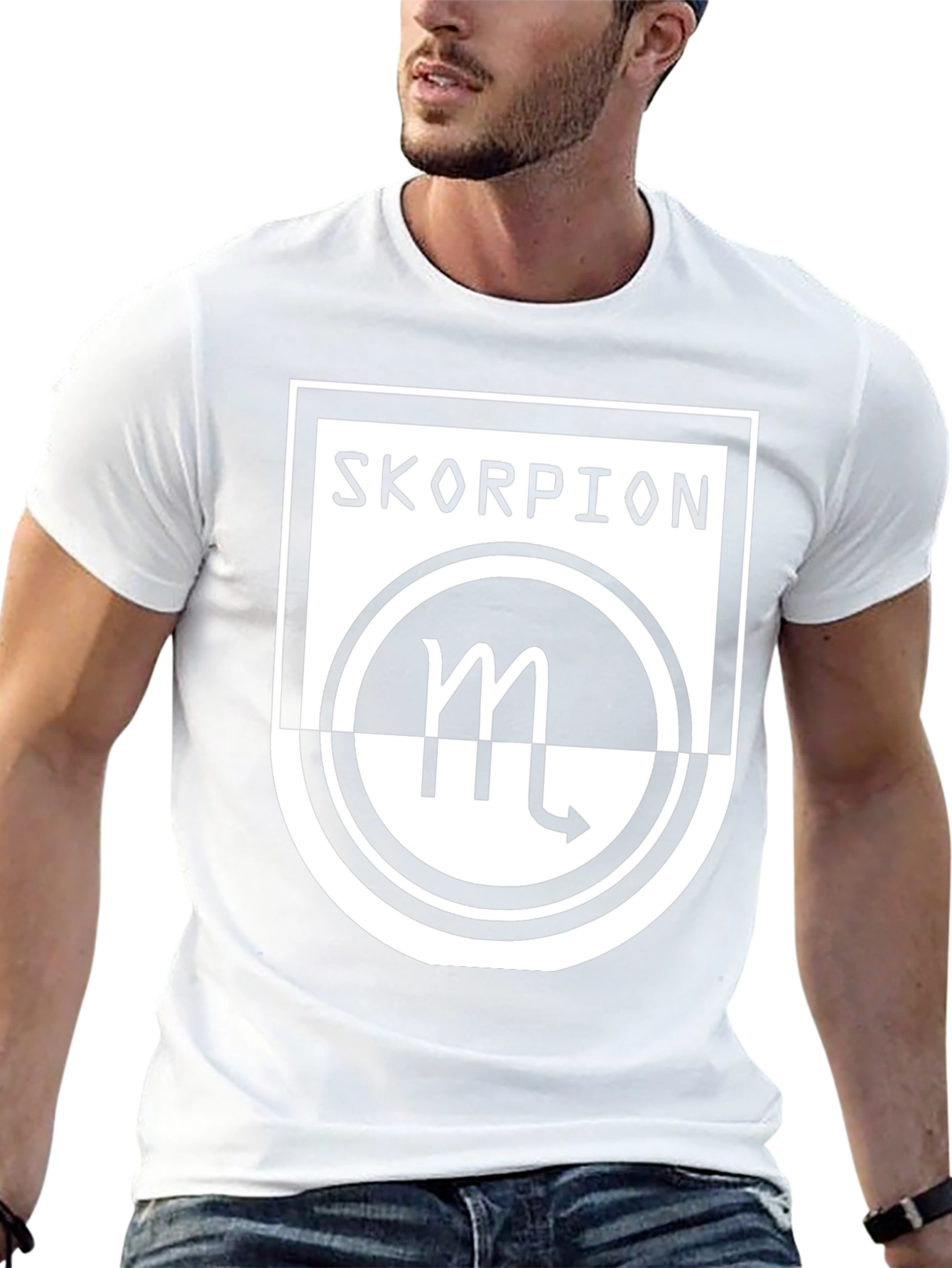 Skorpion Zodiac Graphic Tee - Black Cotton T-Shirt