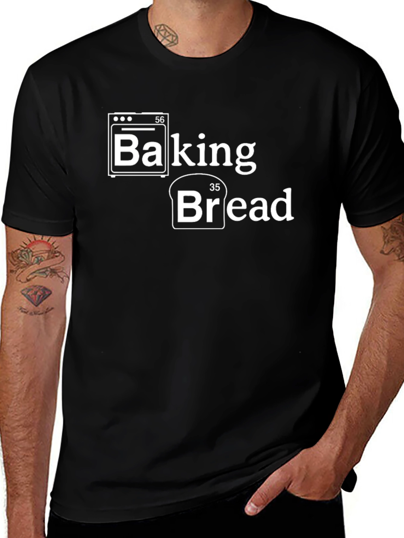 Baking Bread Periodic Table Pun T-Shirt