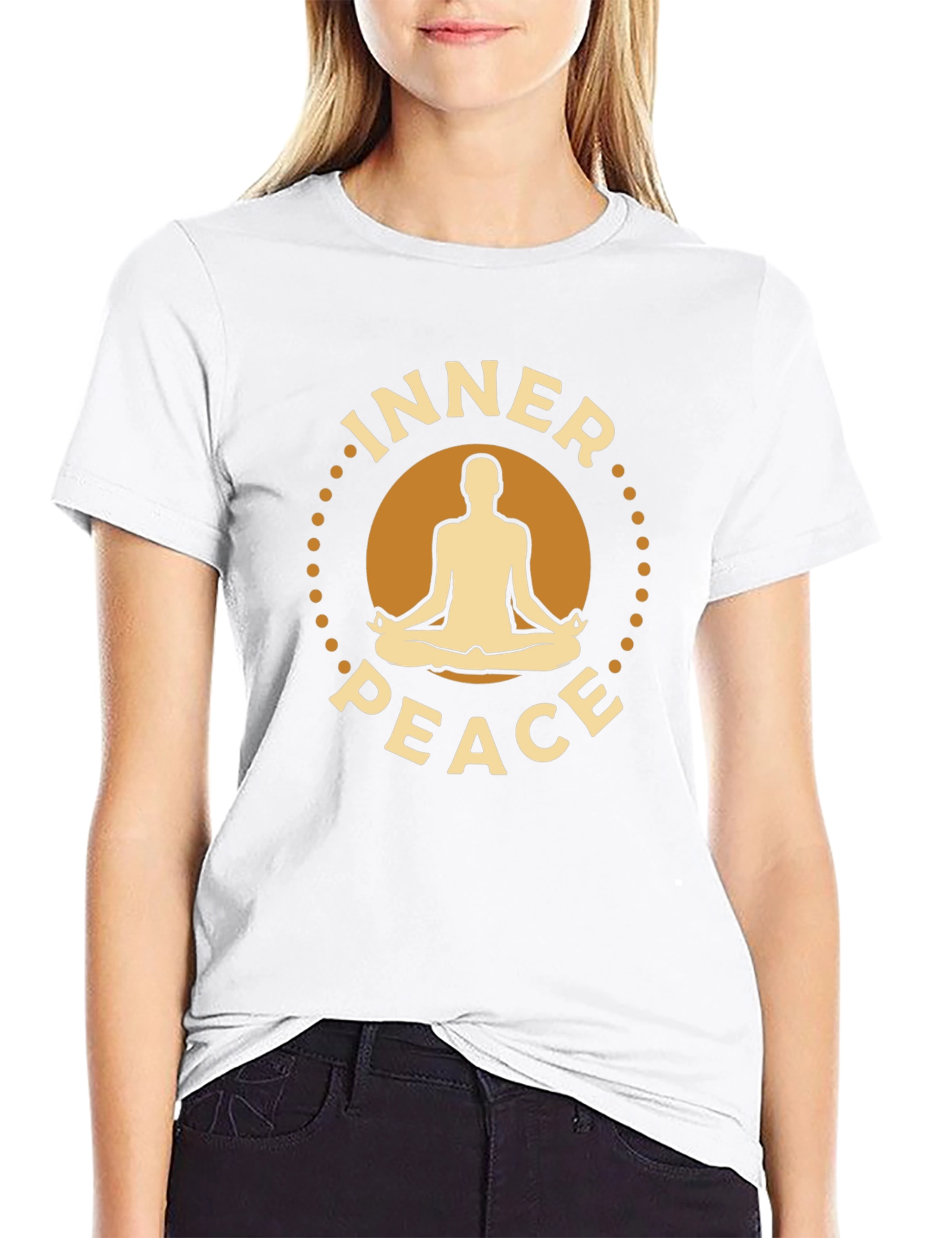 Inner Peace Yoga Meditation Graphic T-Shirt