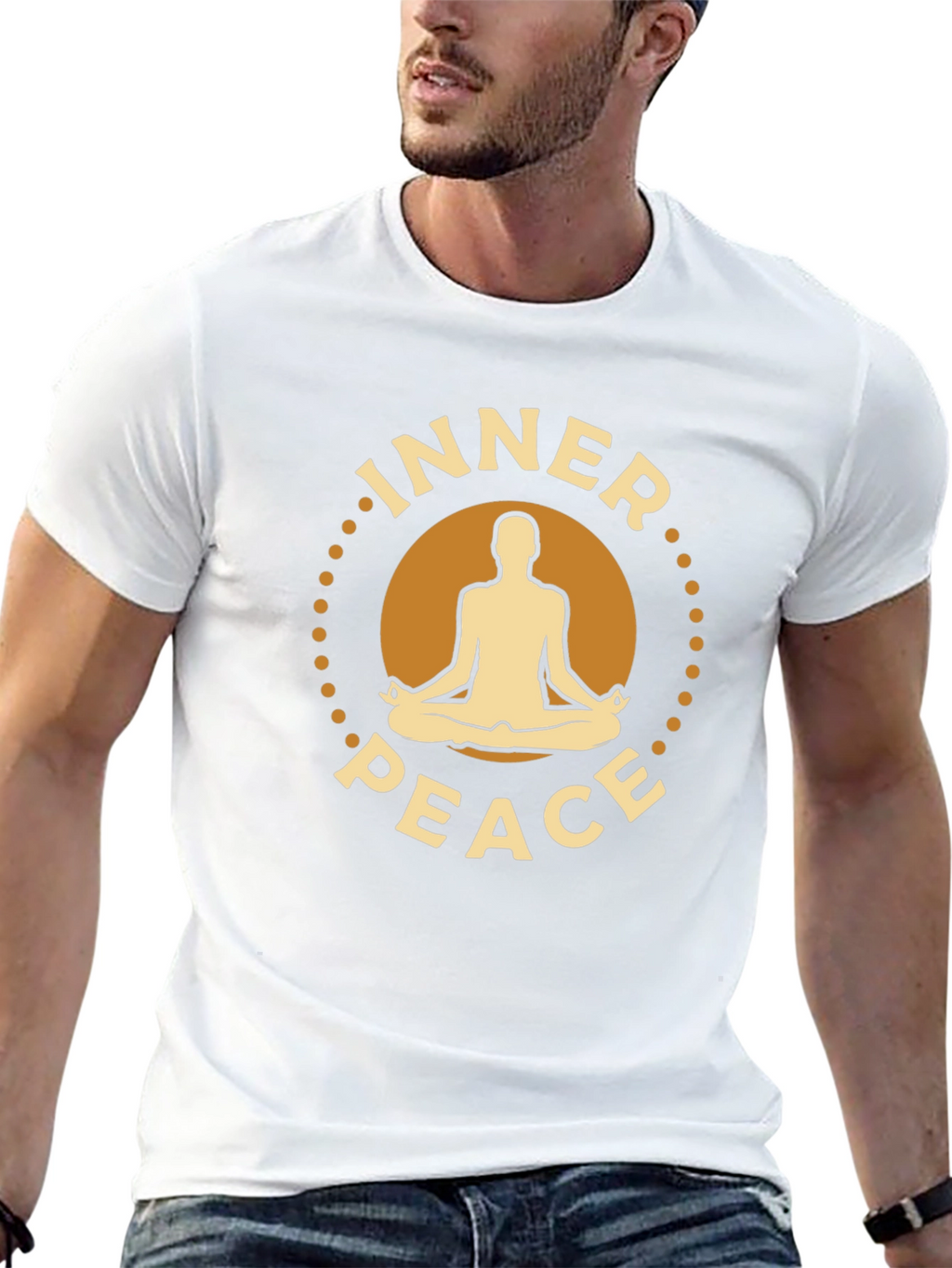 Inner Peace Yoga Meditation Graphic T-Shirt