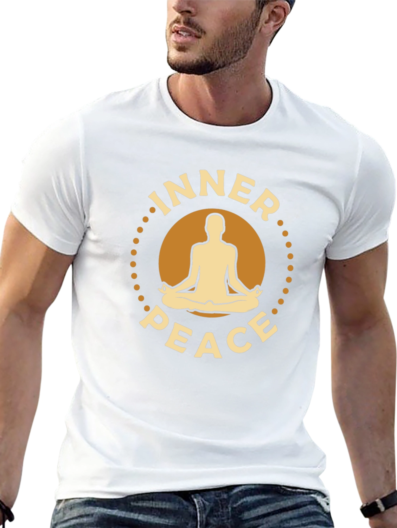 Inner Peace Yoga Meditation Graphic T-Shirt