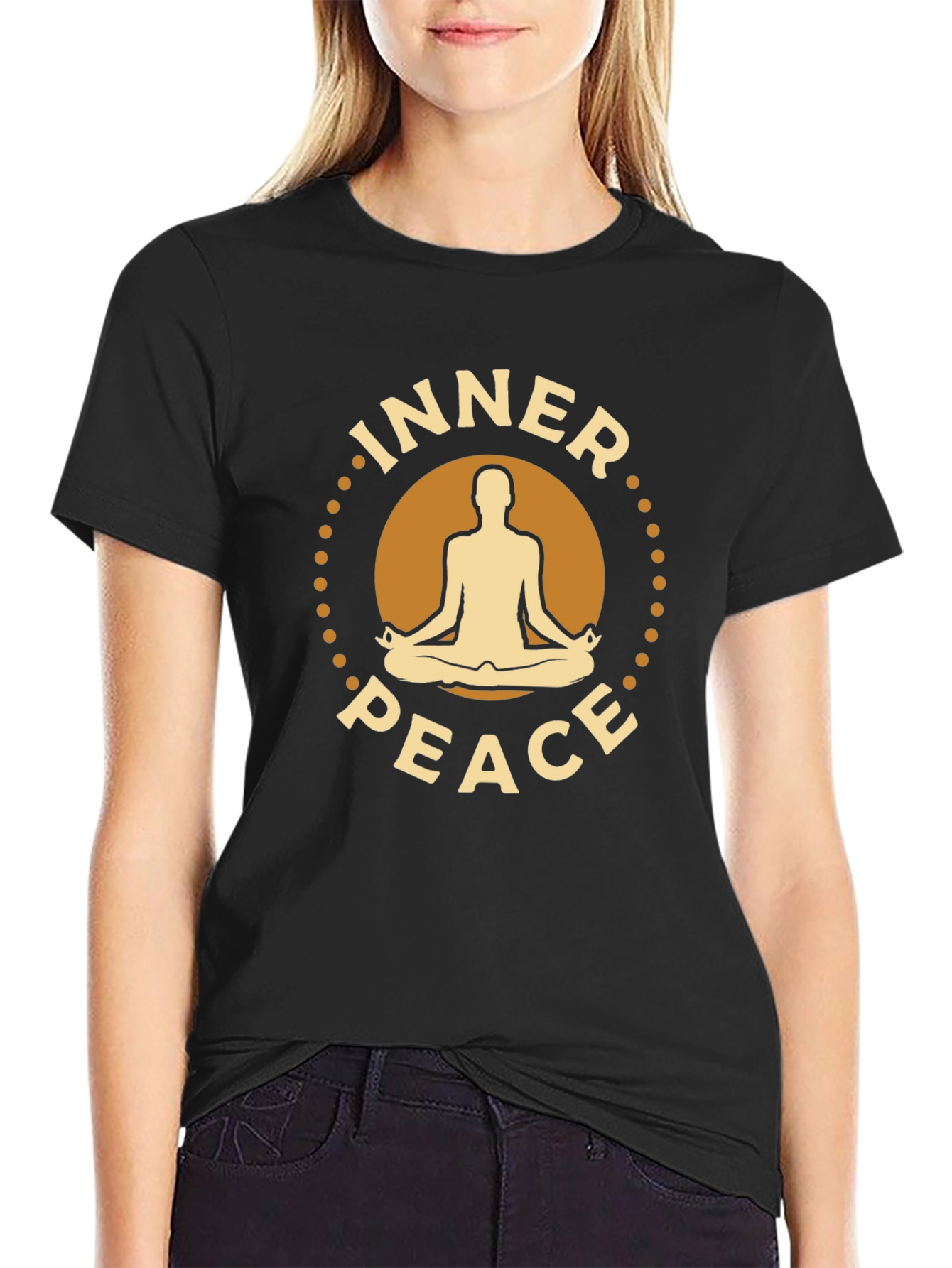 Inner Peace Yoga Meditation Graphic T-Shirt