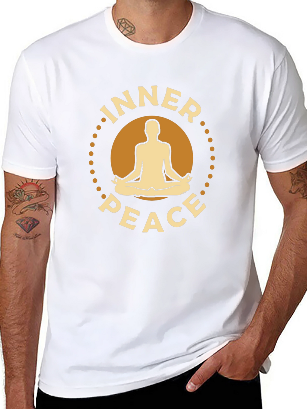 Inner Peace Yoga Meditation Graphic T-Shirt