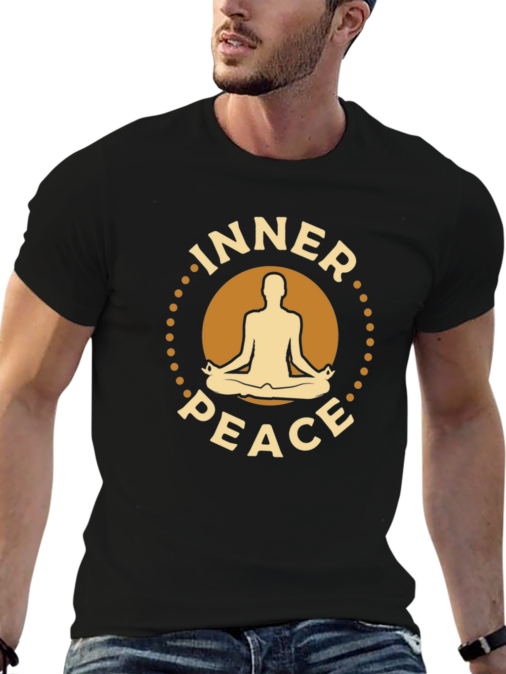 Inner Peace Yoga Meditation Graphic T-Shirt