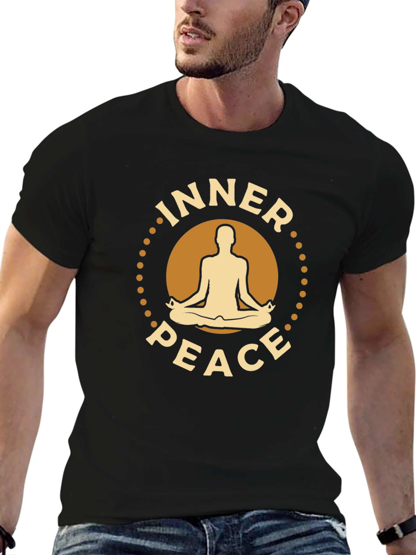 Inner Peace Yoga Meditation Graphic T-Shirt