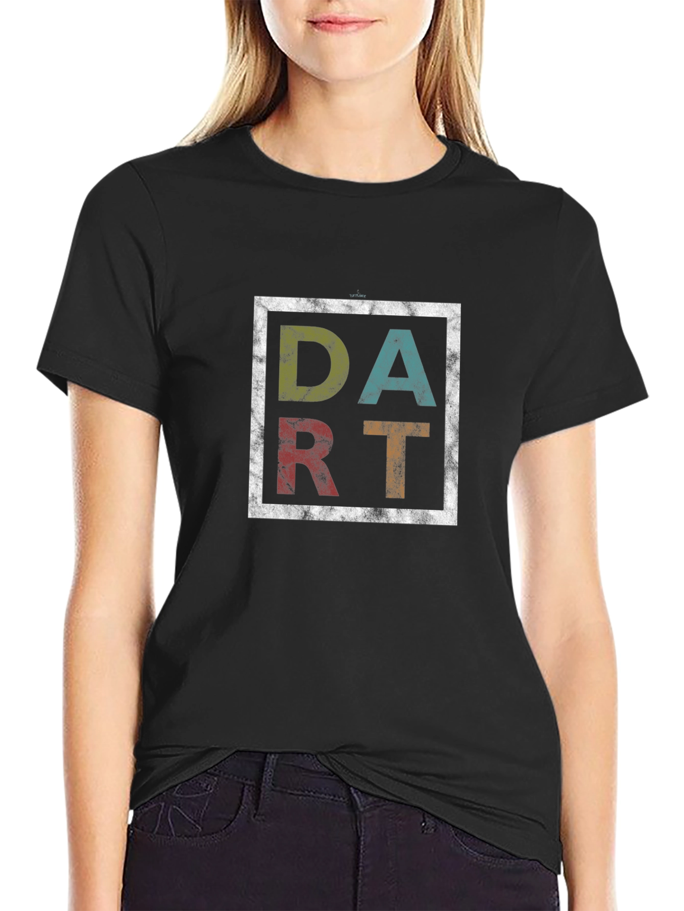 DART Graphic Tee - Retro Style Black T-Shirt