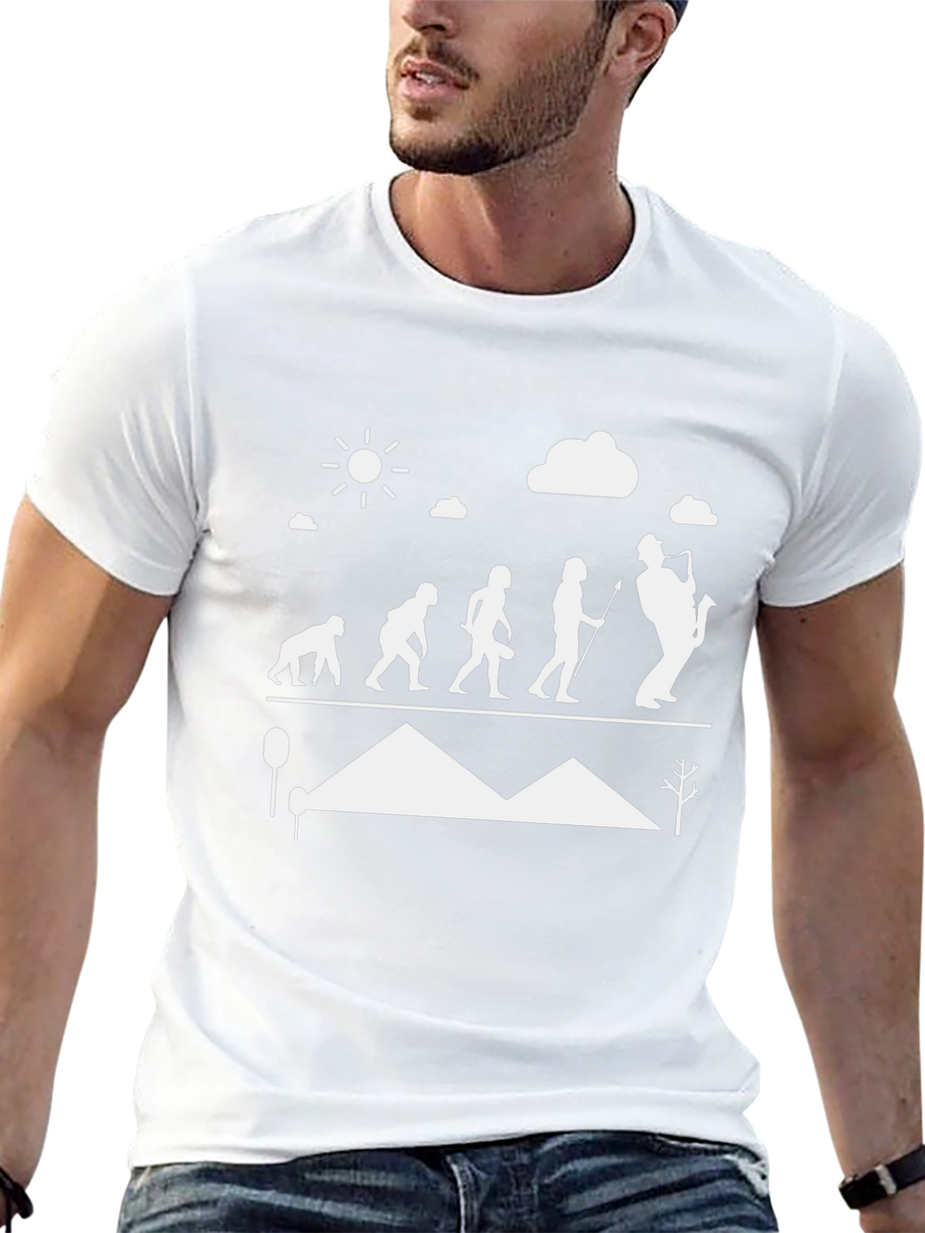 Evolution of Jazz Saxophone Player T-Shirt