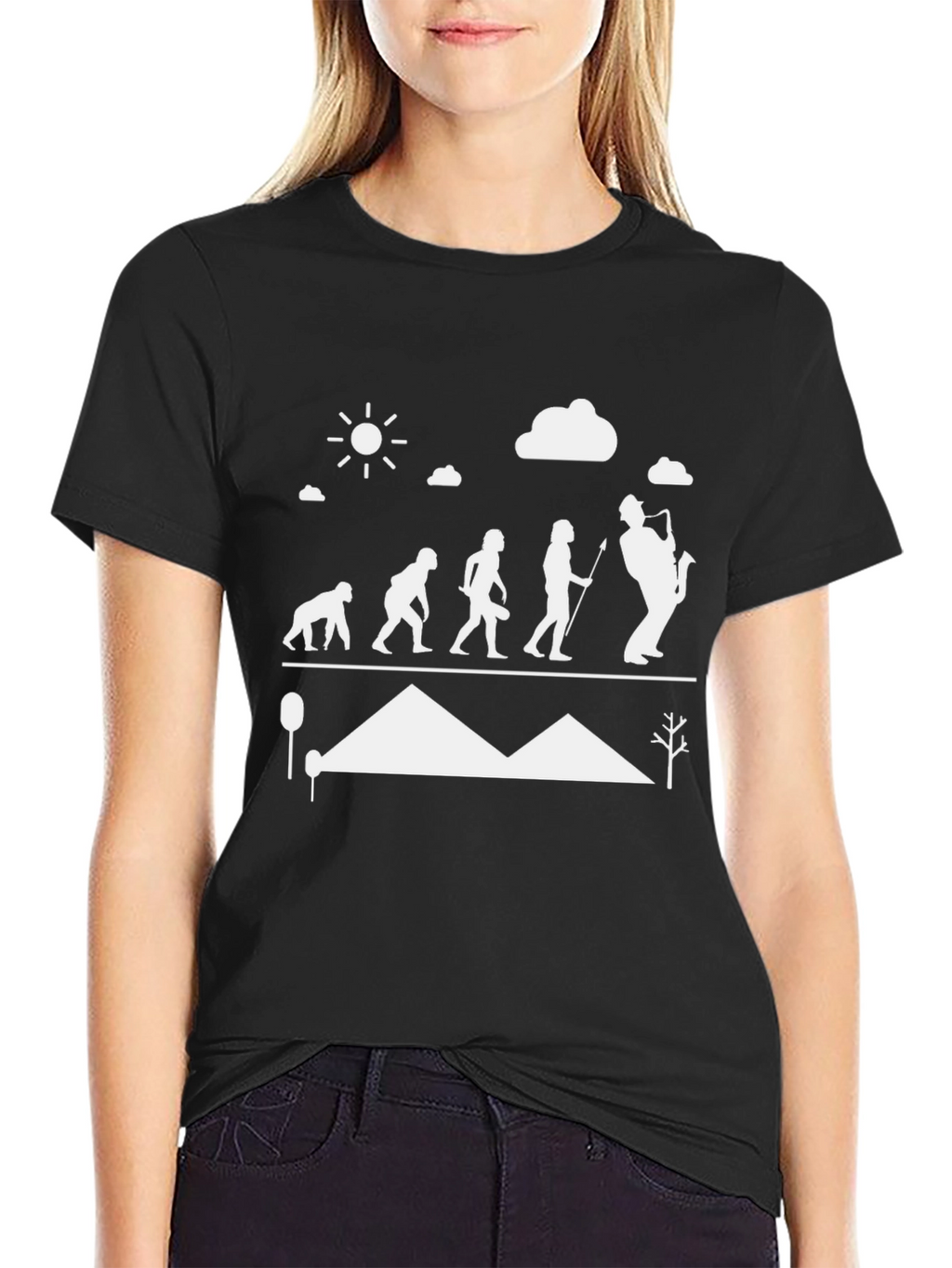 Evolution of Jazz Saxophone Player T-Shirt