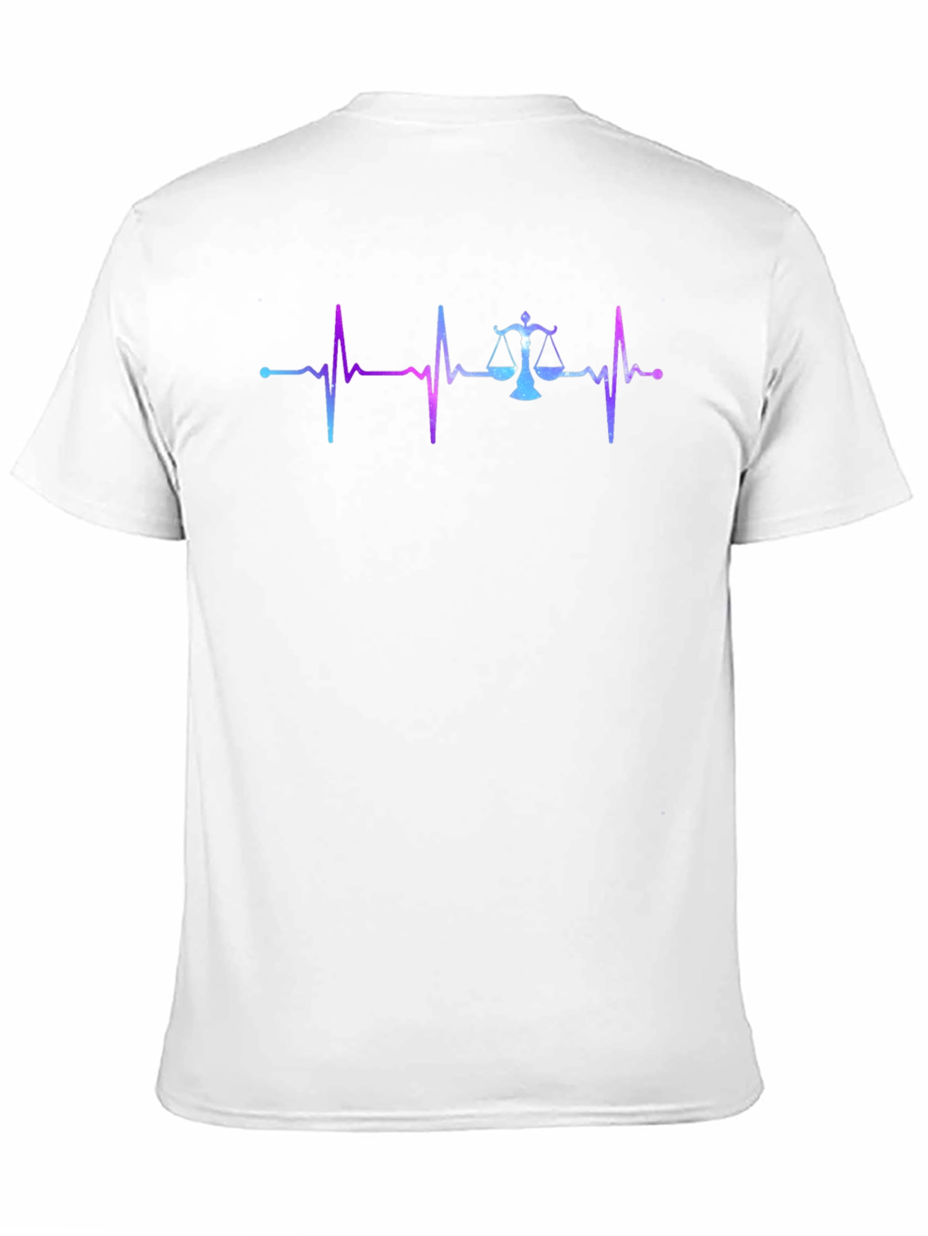 Lawyer Heartbeat T-Shirt - Scales of Justice Design