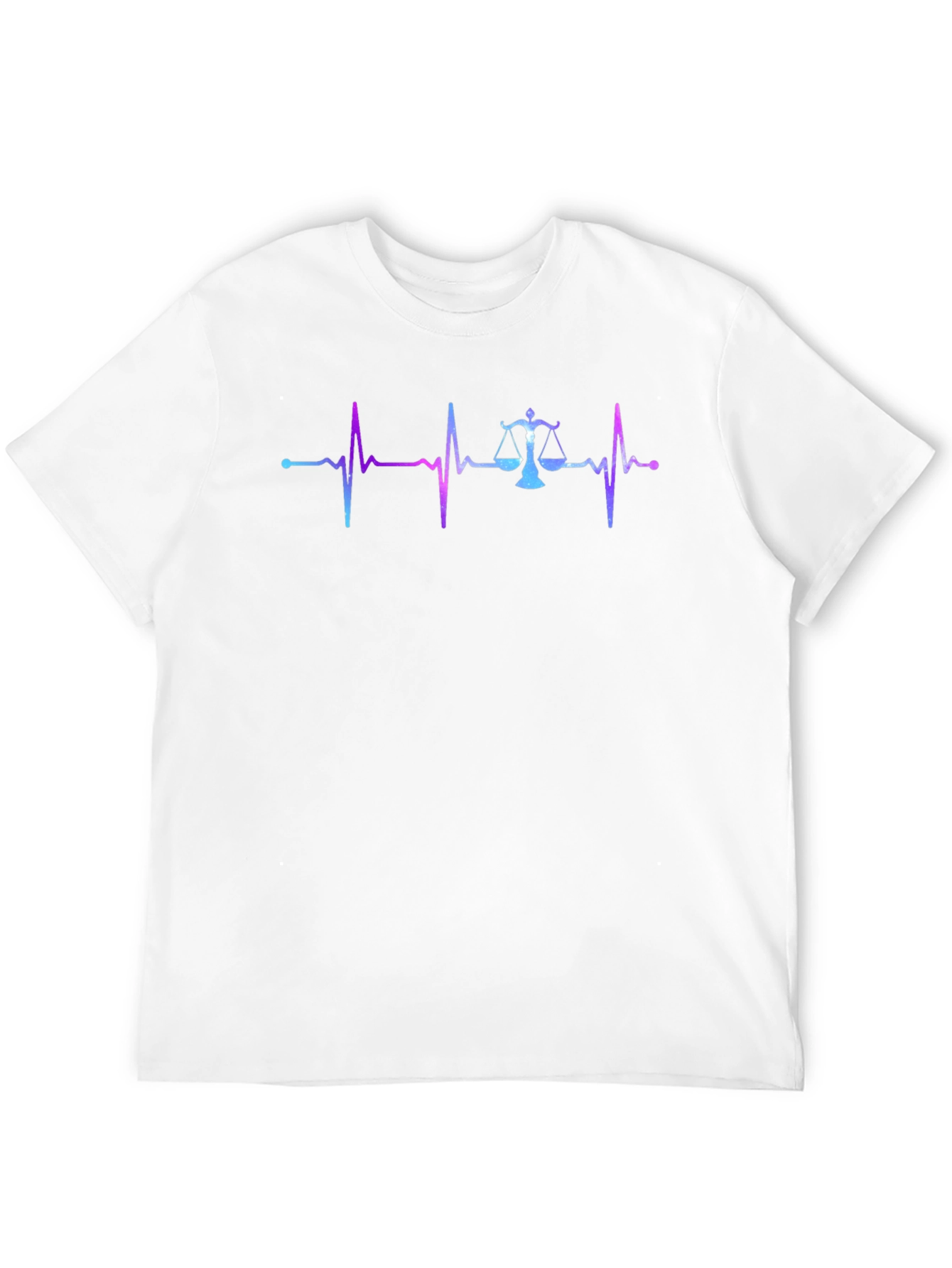 Lawyer Heartbeat T-Shirt - Scales of Justice Design