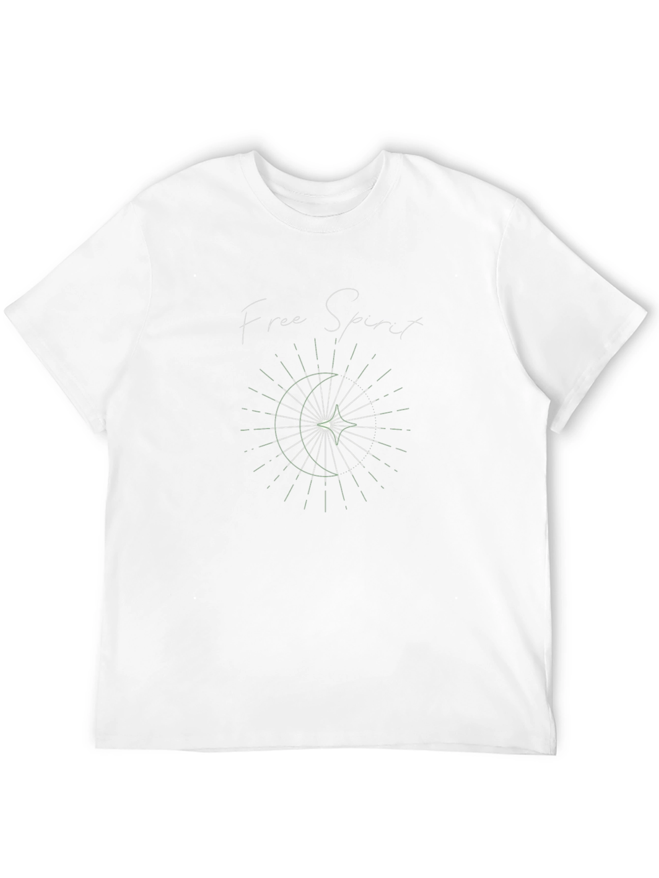 Free Spirit Graphic Tee - Soft Black Cotton T-Shirt