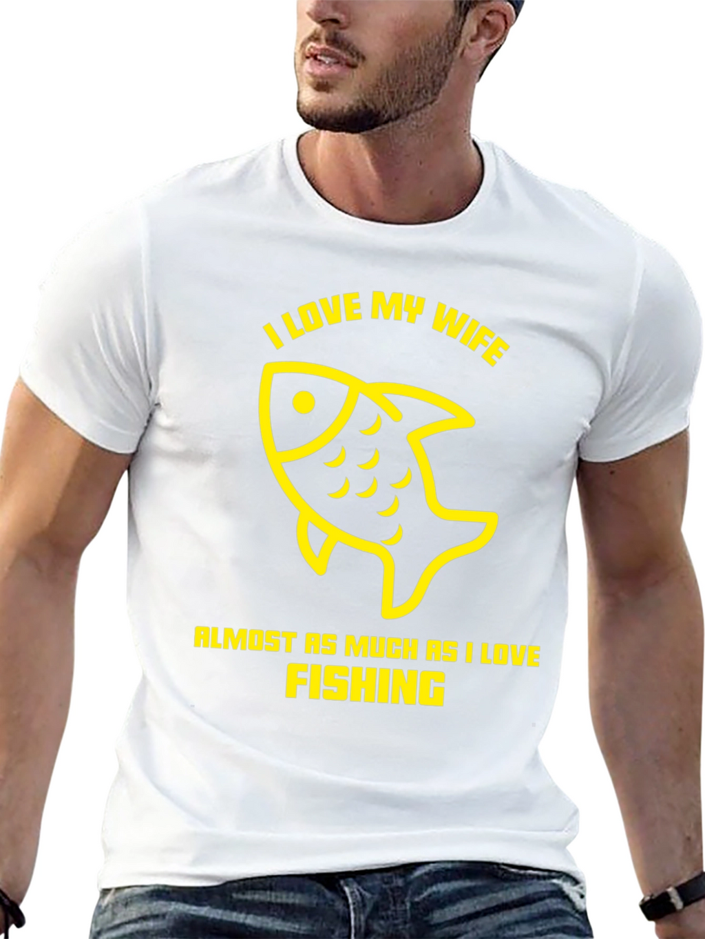 I Love My Wife Fishing T-Shirt