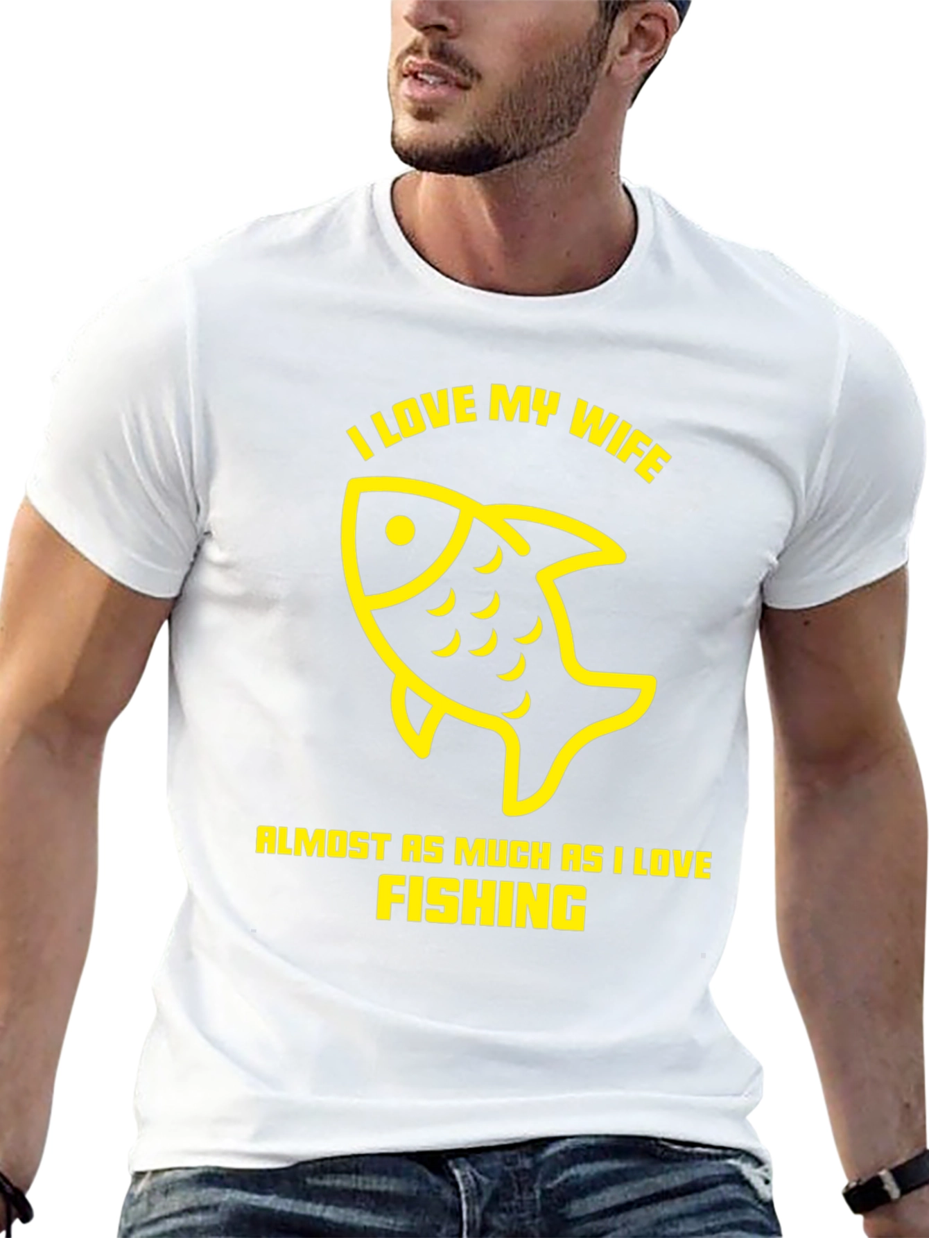 I Love My Wife Fishing T-Shirt