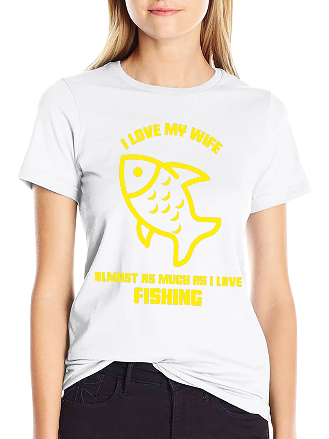 I Love My Wife Fishing T-Shirt
