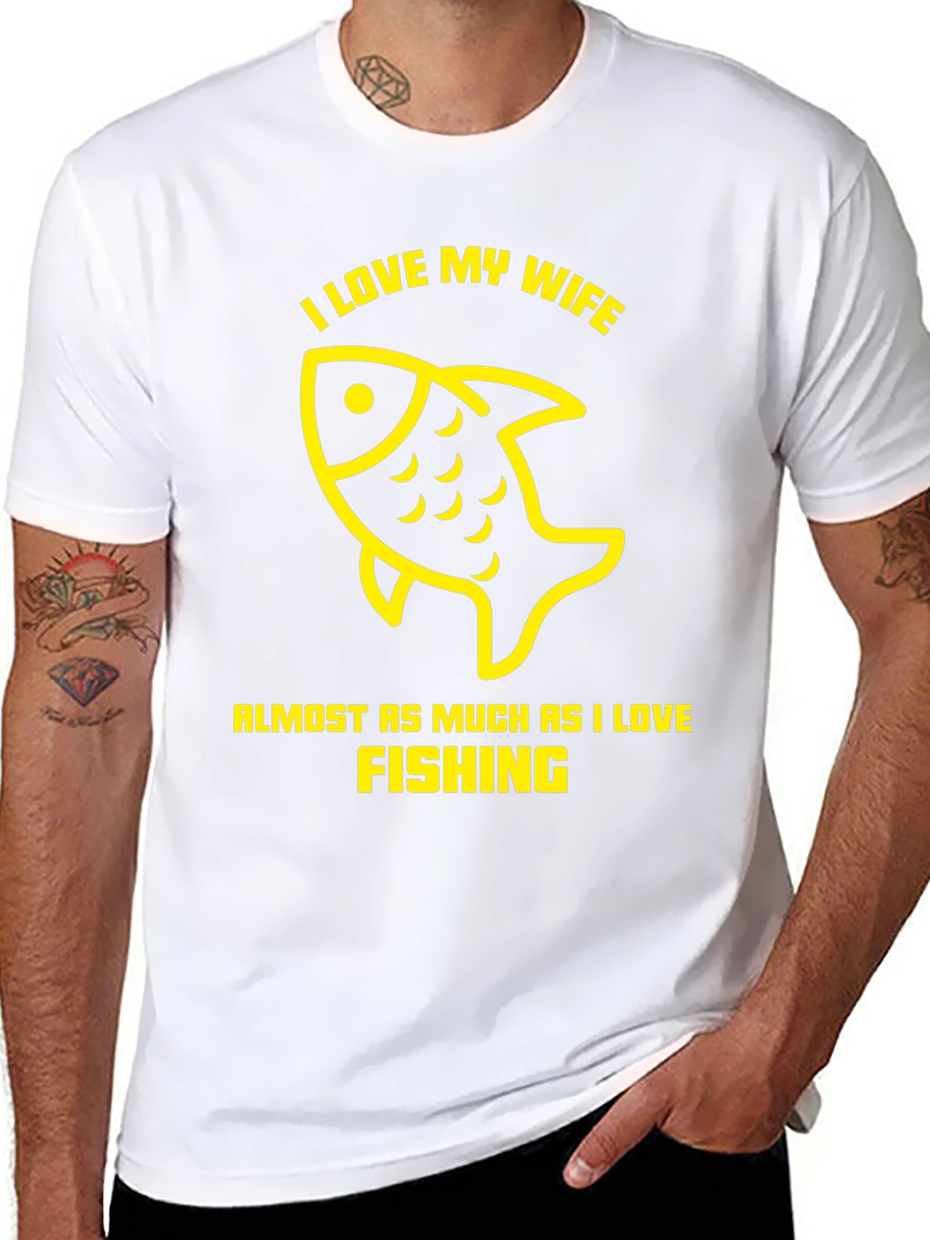 I Love My Wife Fishing T-Shirt