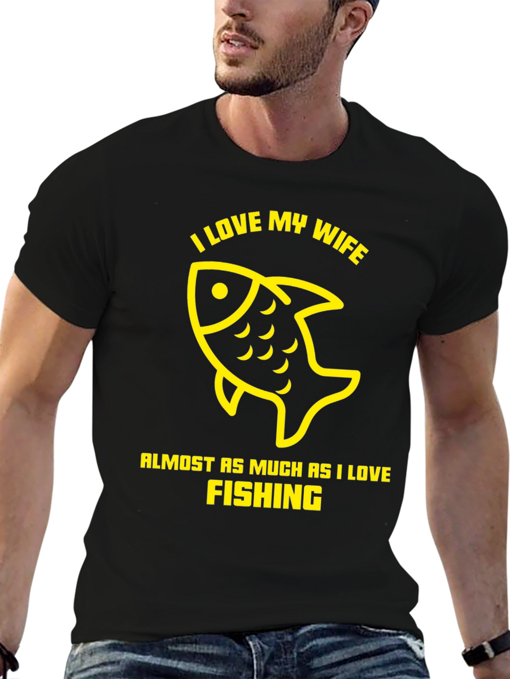 I Love My Wife Fishing T-Shirt