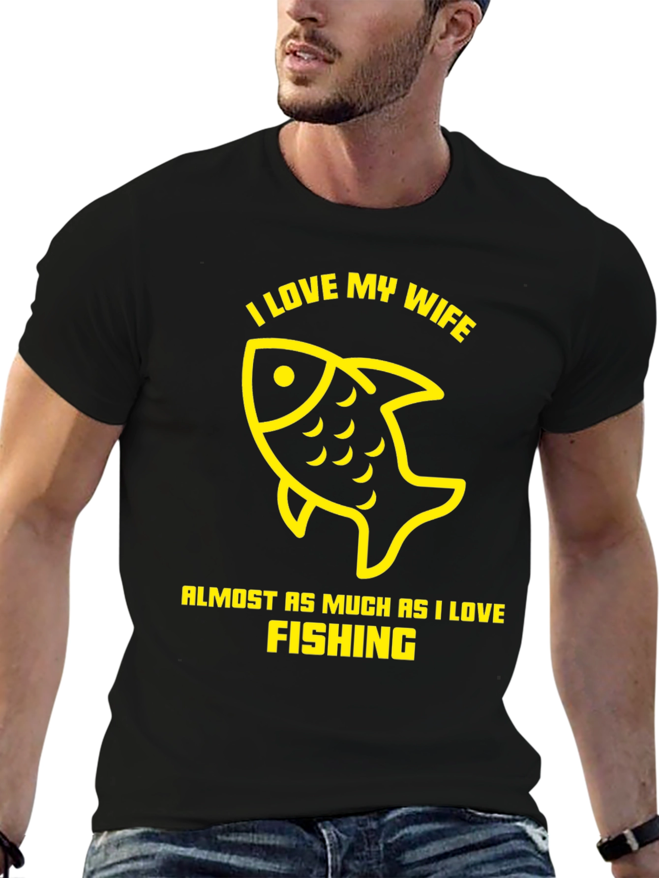 I Love My Wife Fishing T-Shirt