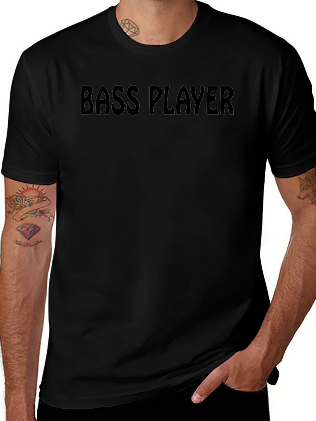 Bass Player Black T-Shirt