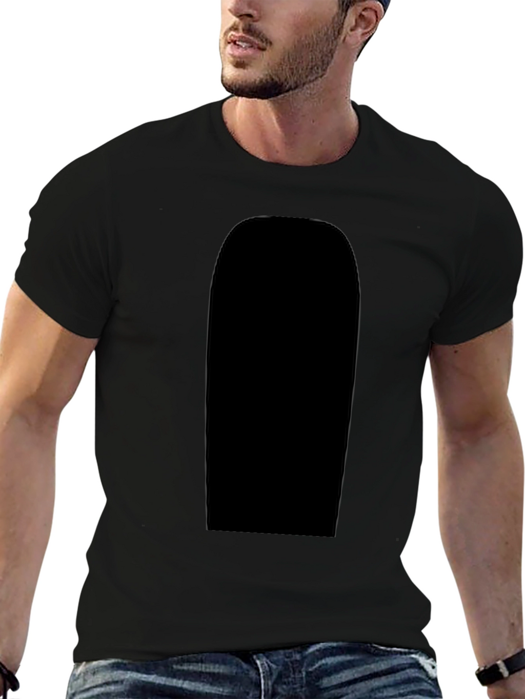 Mens Black T-Shirt - Casual Comfort