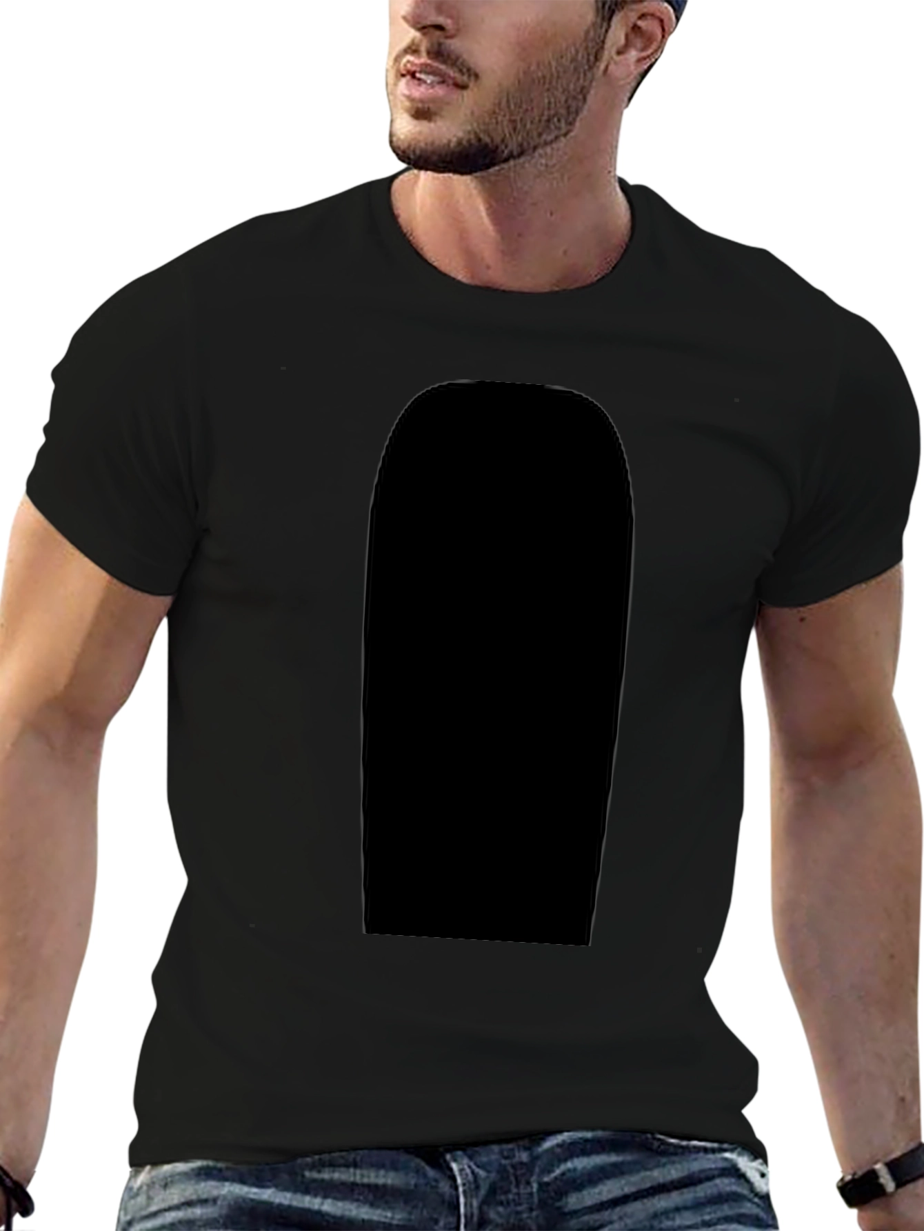 Mens Black T-Shirt - Casual Comfort