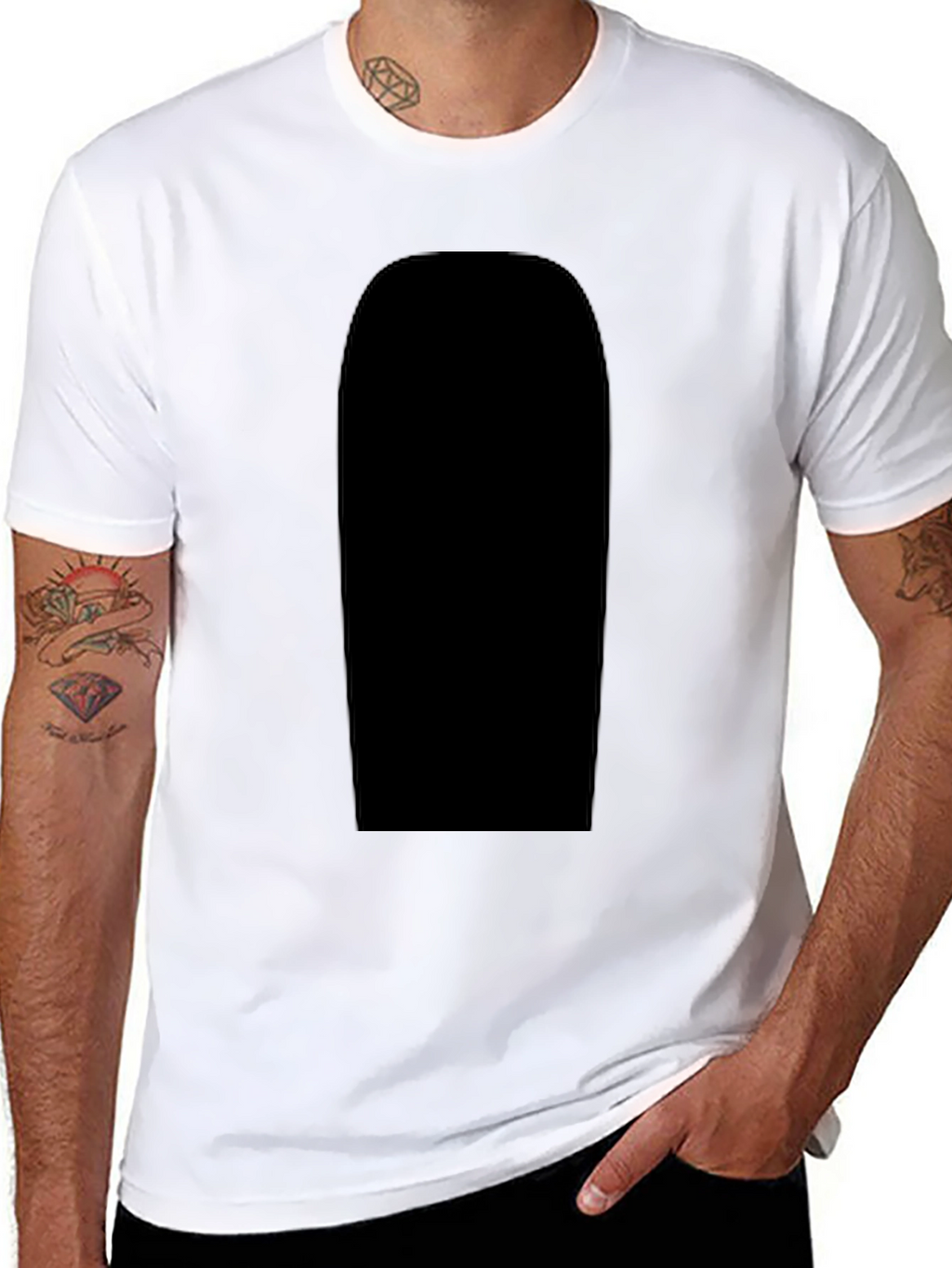 Mens Black T-Shirt - Casual Comfort