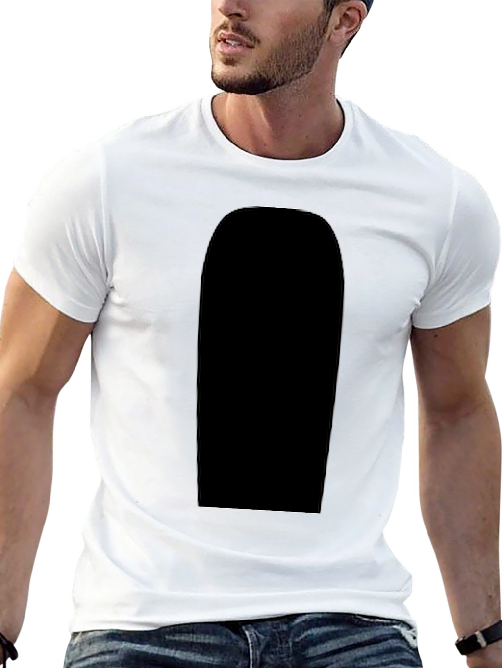 Mens Black T-Shirt - Casual Comfort