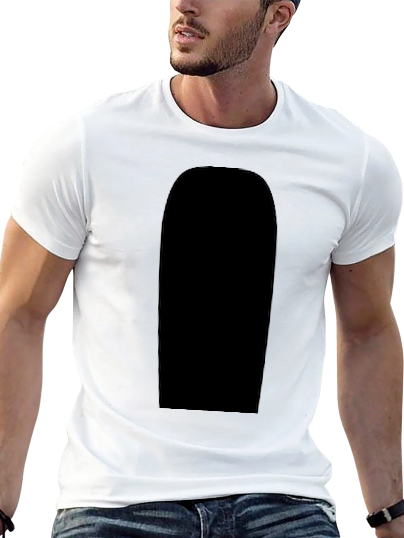 Mens Black T-Shirt - Casual Comfort