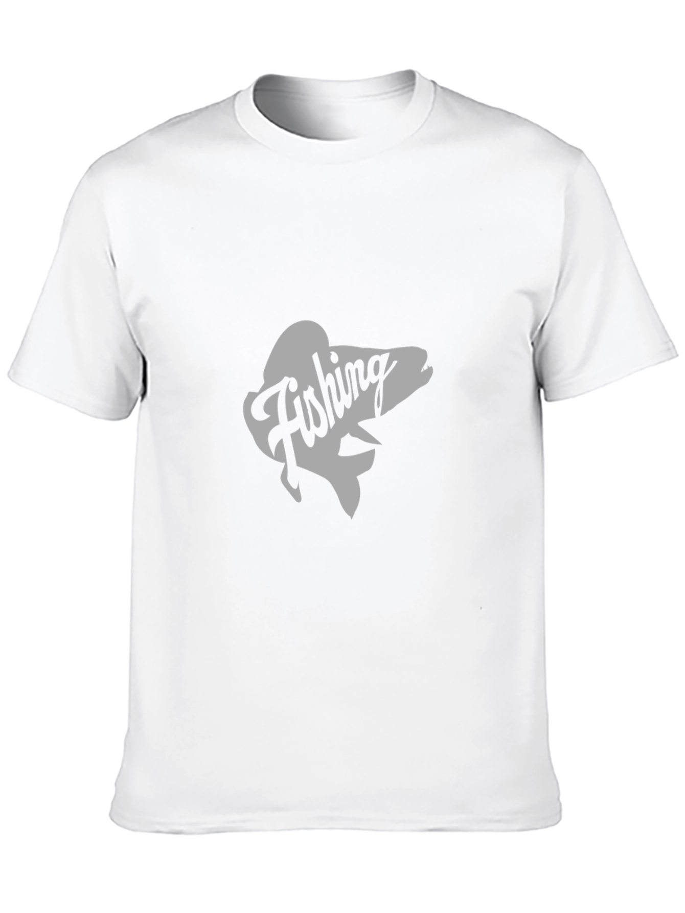 Fishing Graphic Tee - Black Cotton T-Shirt