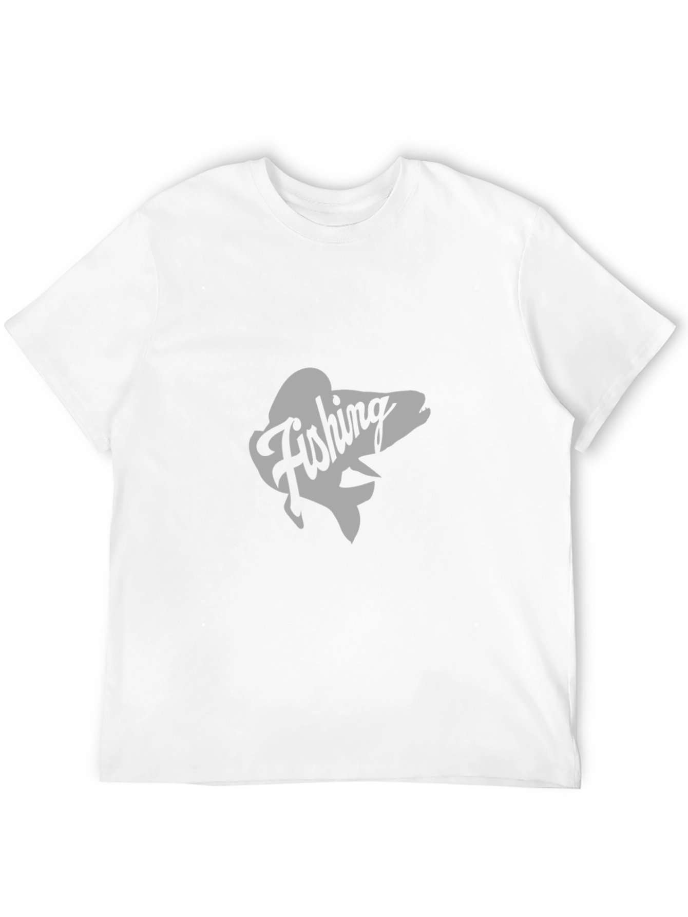Fishing Graphic Tee - Black Cotton T-Shirt