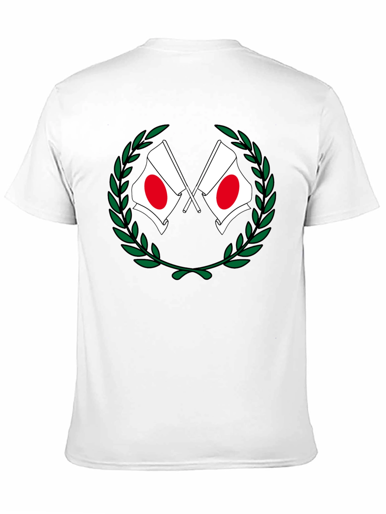 Japan Flag Laurel Wreath T-Shirt