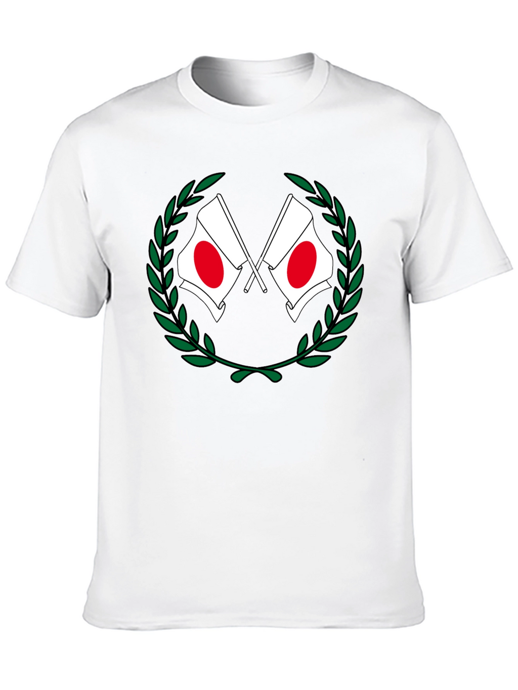Japan Flag Laurel Wreath T-Shirt