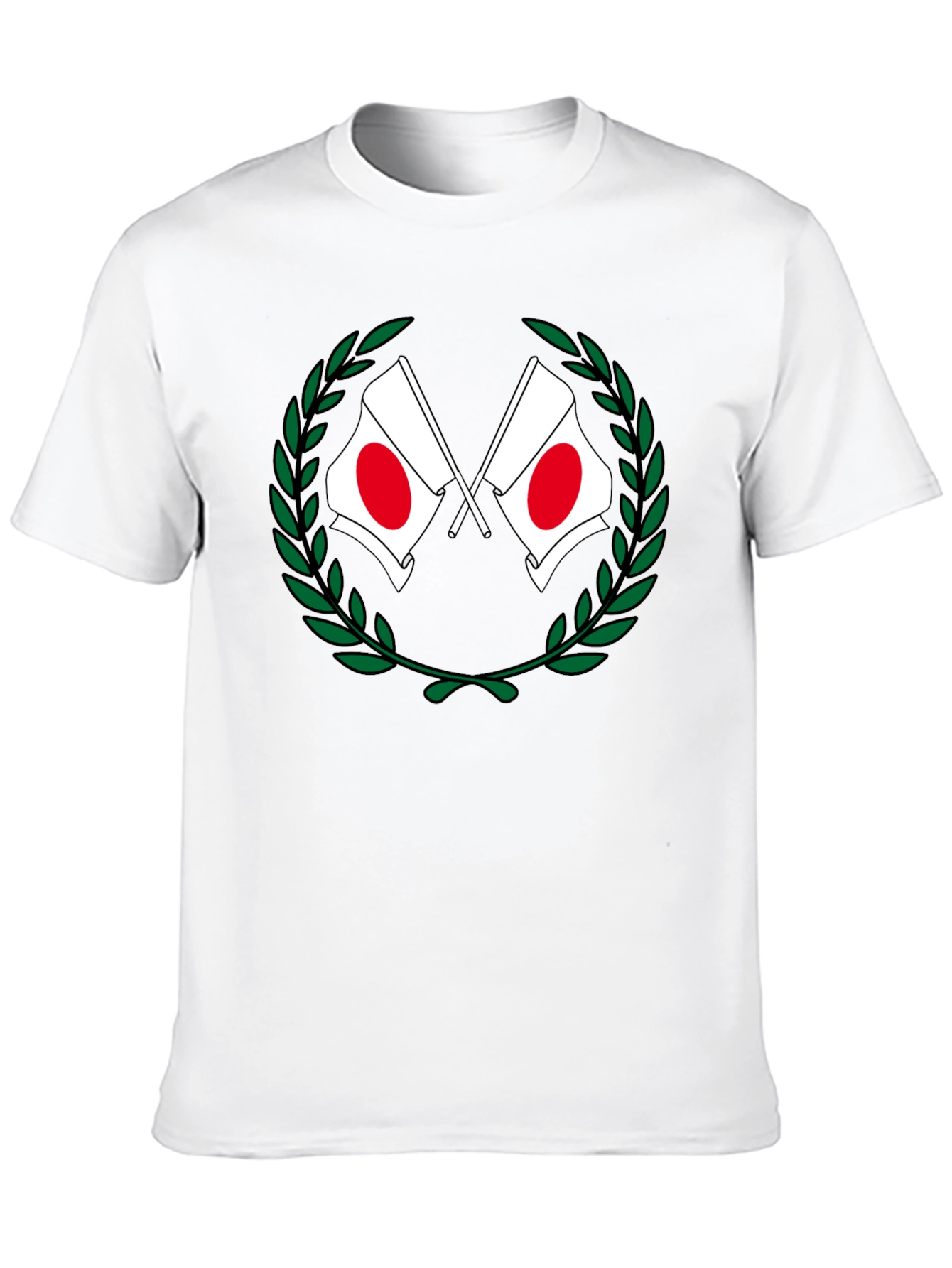 Japan Flag Laurel Wreath T-Shirt