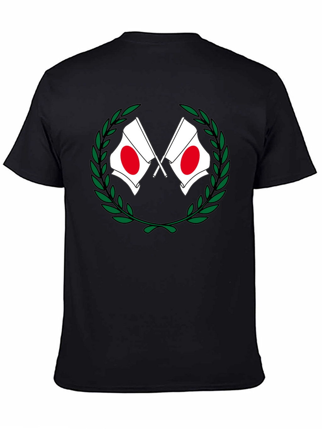 Japan Flag Laurel Wreath T-Shirt