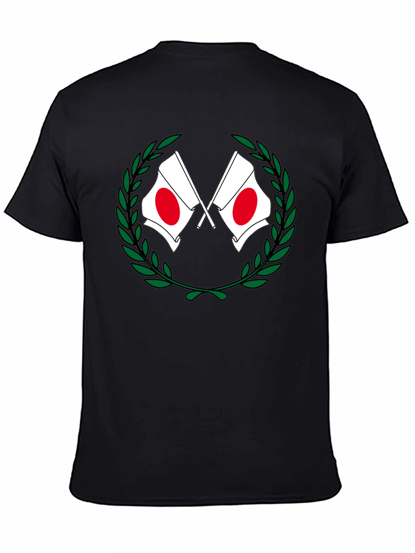 Japan Flag Laurel Wreath T-Shirt