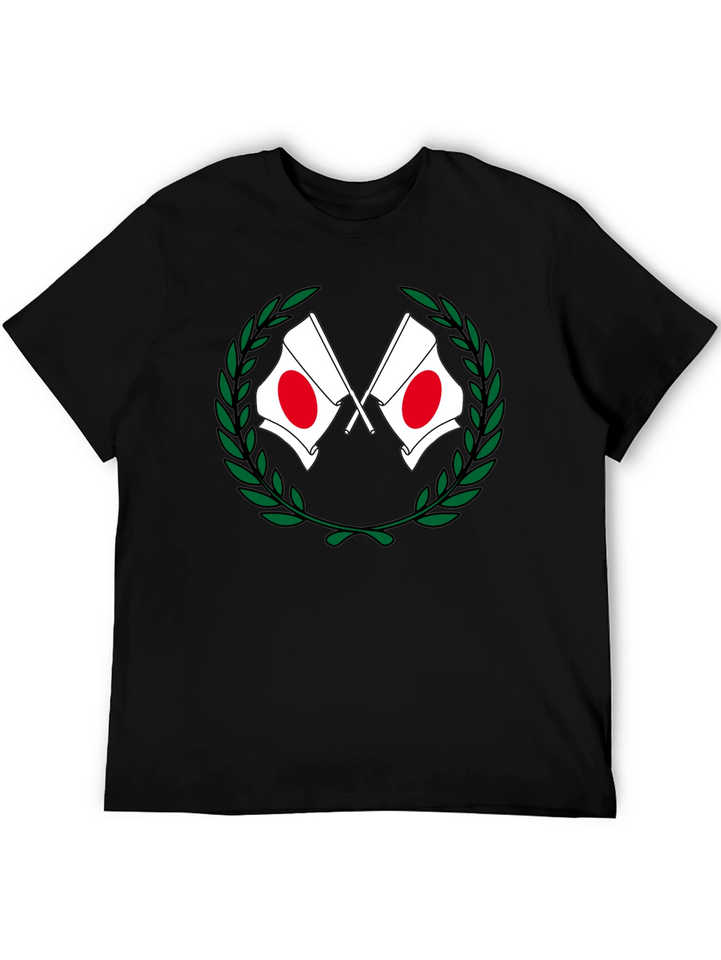 Japan Flag Laurel Wreath T-Shirt