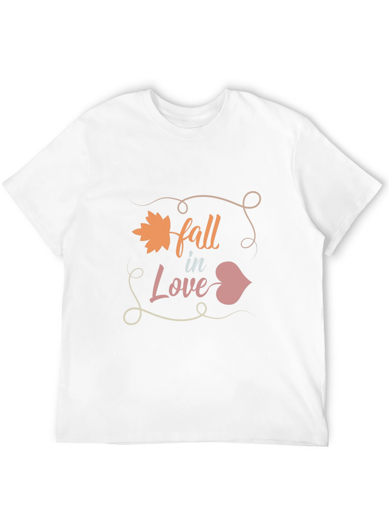 Fall in Love Graphic Tee - Mens Black T-Shirt