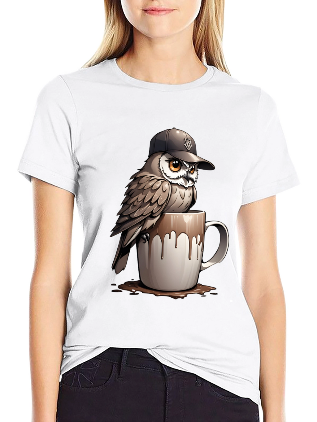 Owl in a Mug T-Shirt