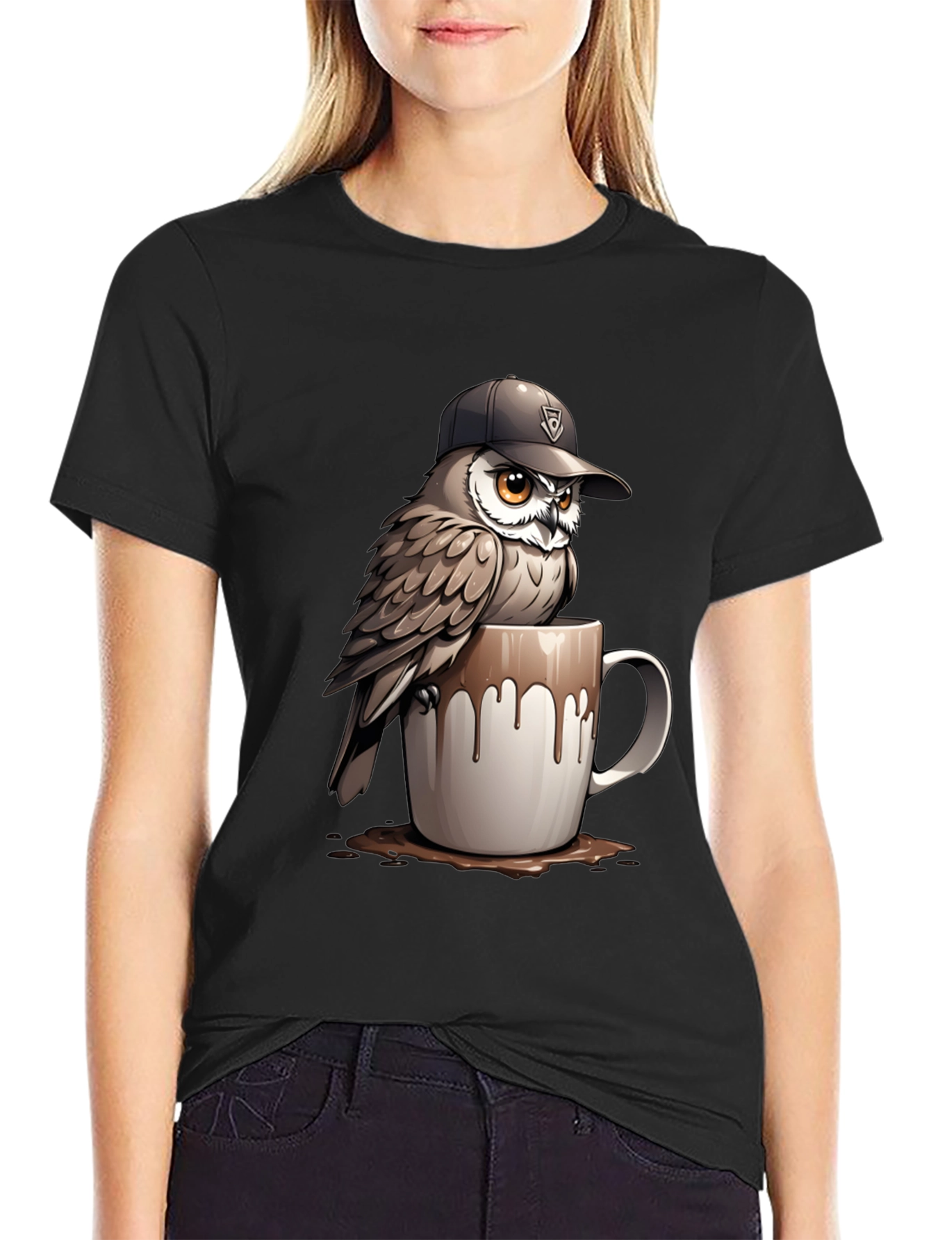 Owl in a Mug T-Shirt