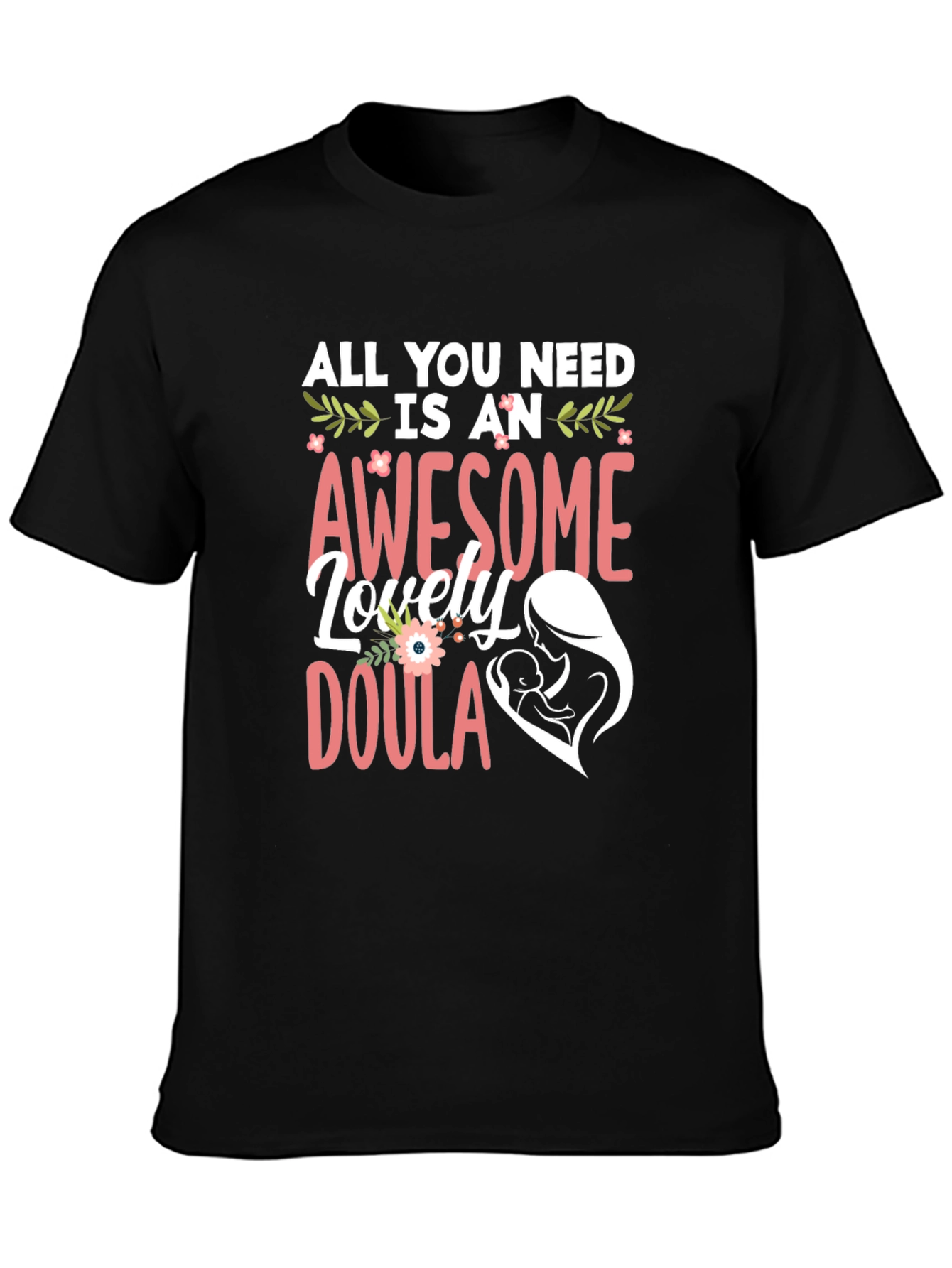 Awesome Doula T-Shirt - Black