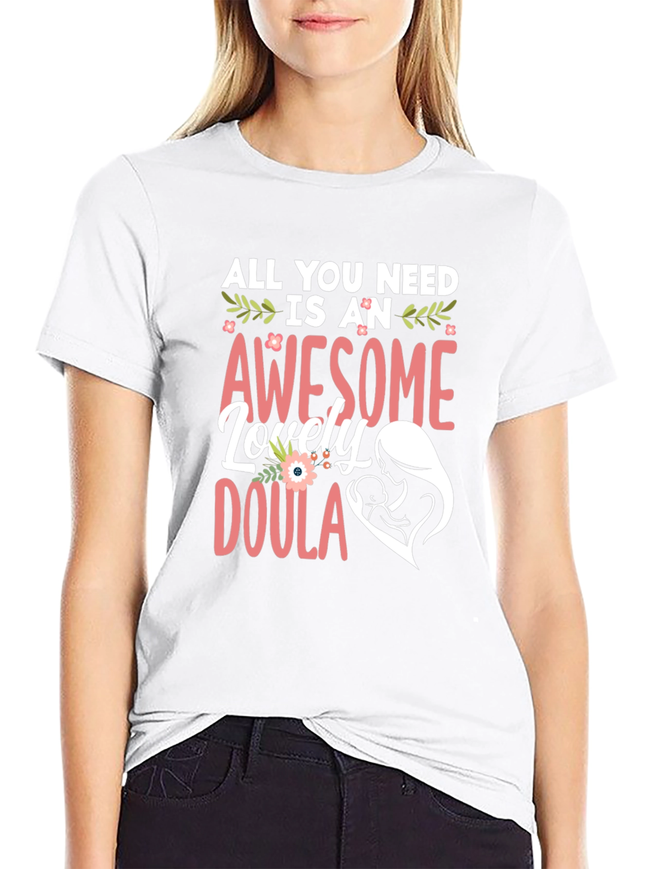 Awesome Doula T-Shirt - Black