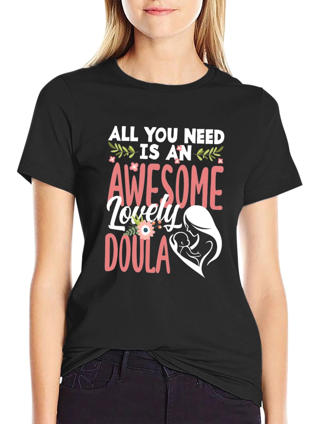 Awesome Doula T-Shirt - Black