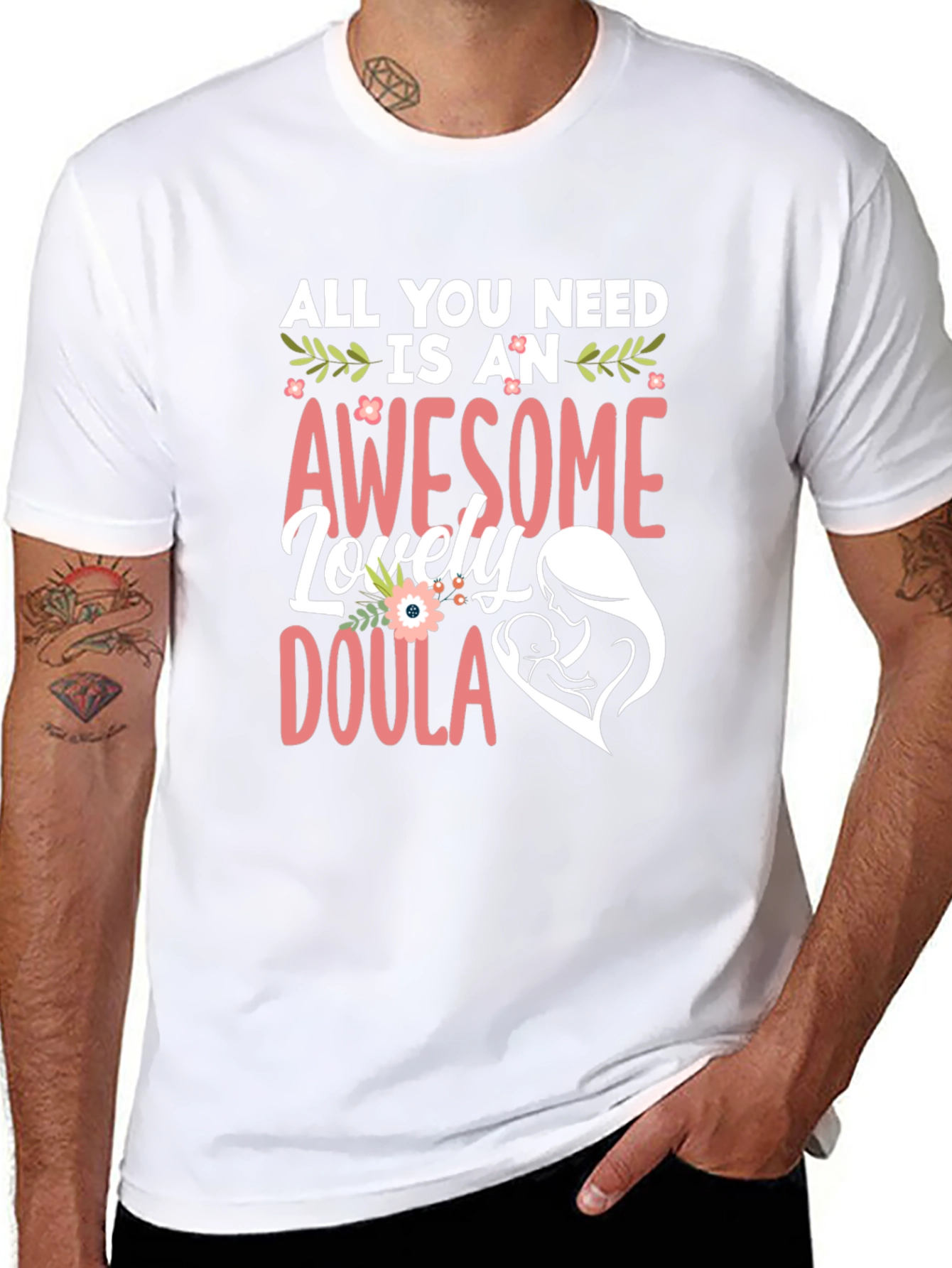 Awesome Doula T-Shirt - Black