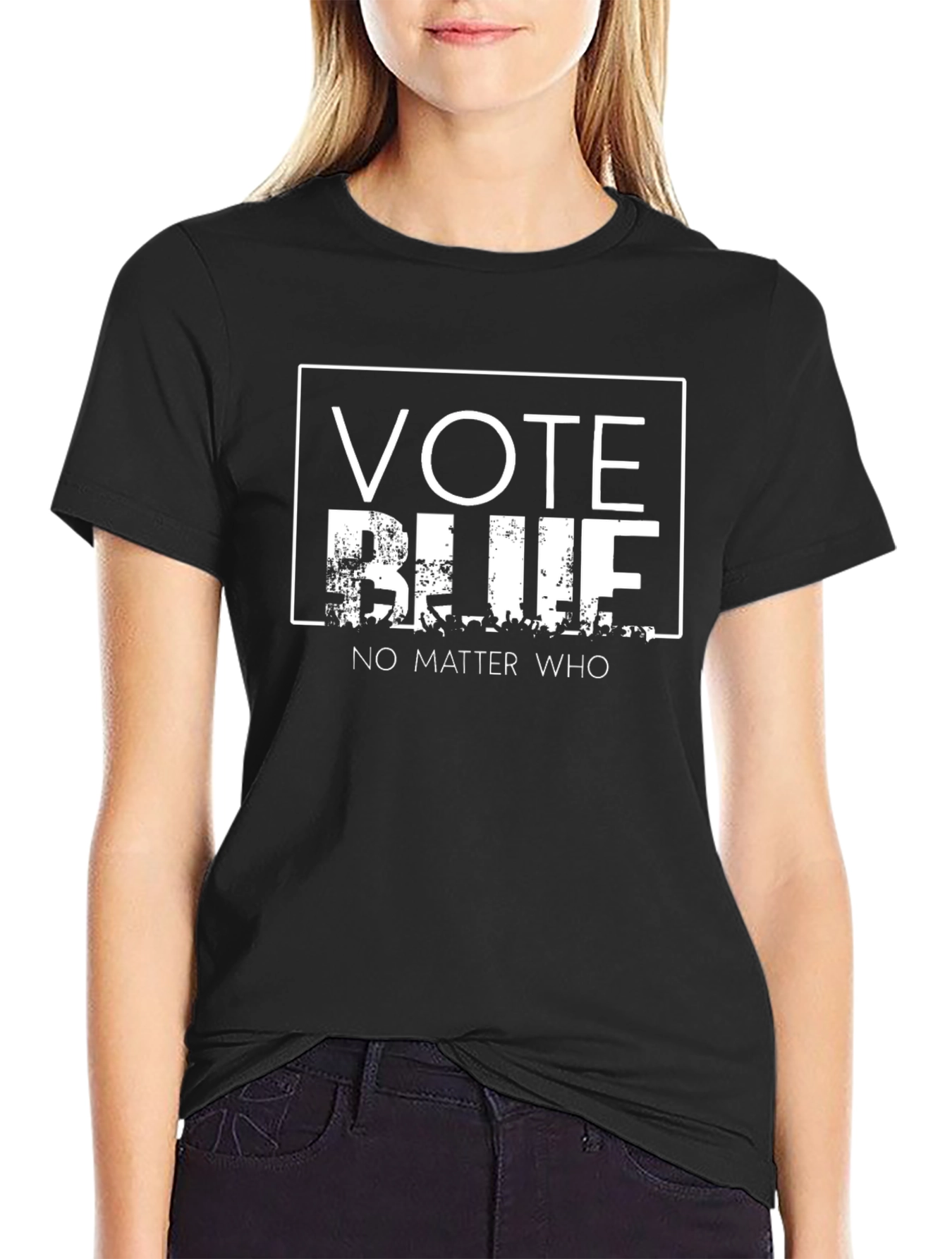 Vote Blue Graphic T-Shirt - No Matter Who
